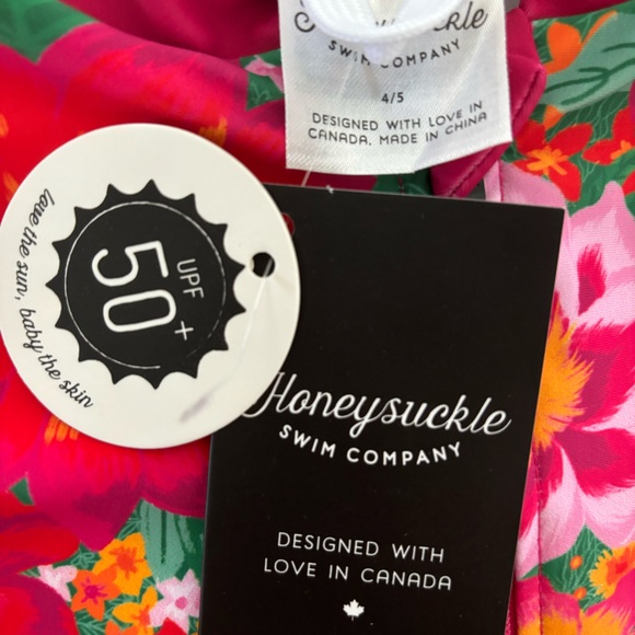 Size 4/5 HoneySuckle Swim Co Rashguard NWT - Picture 2 of 4